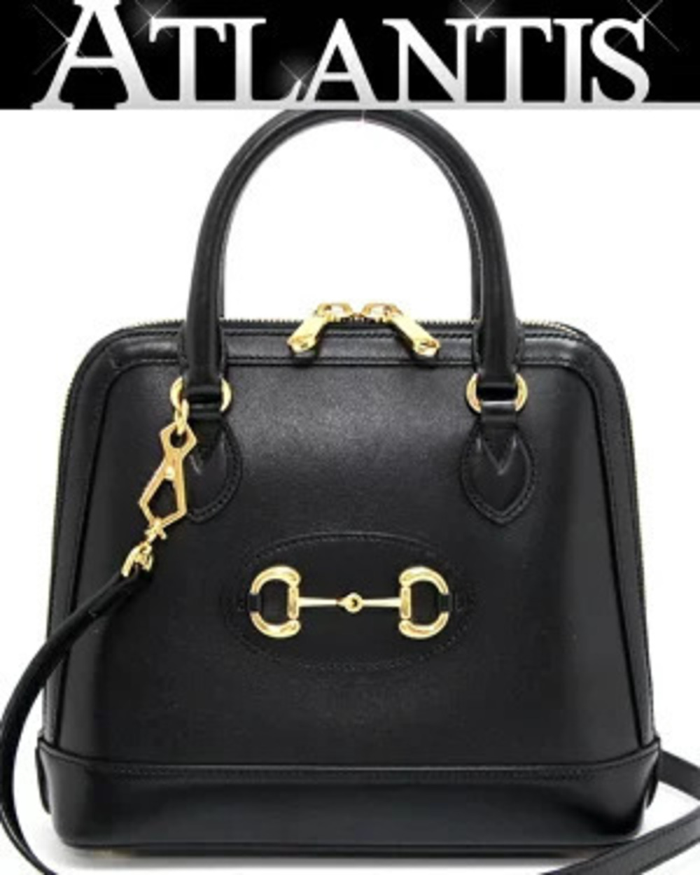 Gucci Horsebit Bag Leather Black